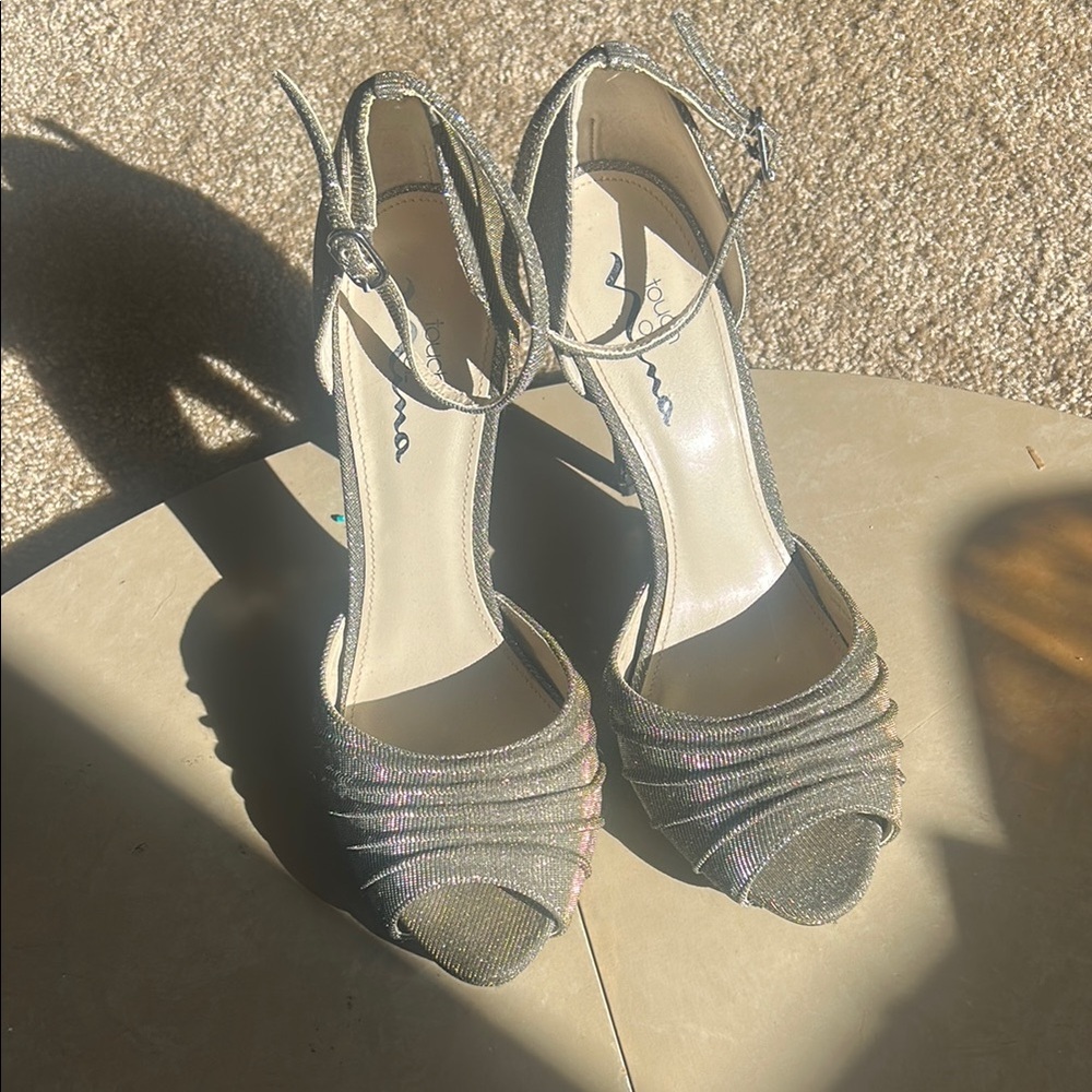 Touch of Nina Glittering Silver Heels